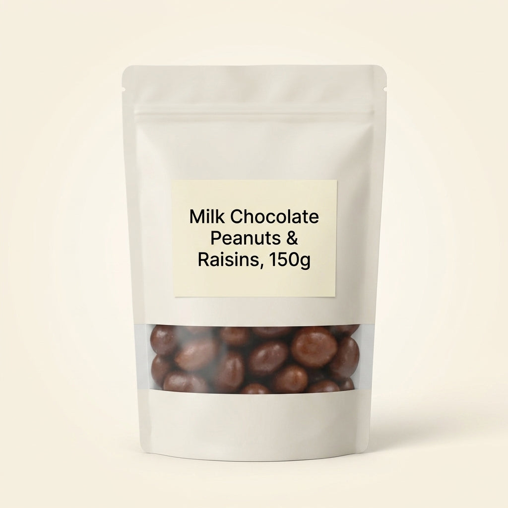 Holland Barrett Milk Chocolate Peanut and Raisins 150g, UK version