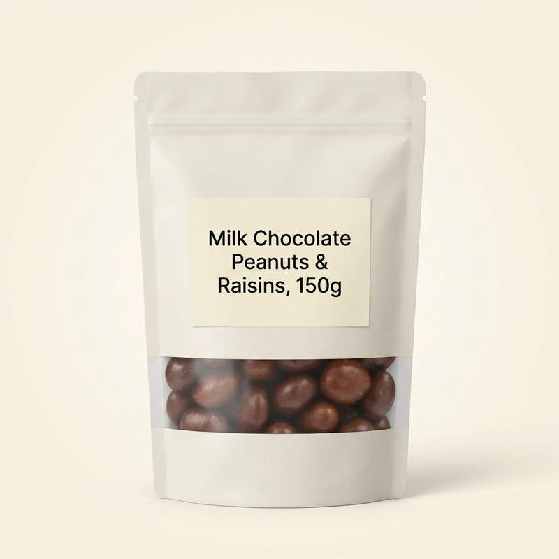 Holland Barrett Milk Chocolate Peanut and Raisins 150g, UK version