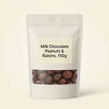 Holland Barrett Milk Chocolate Peanut and Raisins 150g, UK version