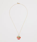 L'Atelier Nawbar Aurora yellow gold diamond malachite coral pearl necklace, UK version