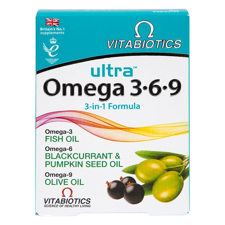 Vitabiotics Ultra Omega 369 Formula 60 Capsules Omega 3 Supplements & Fish Oils Holland&Barrett   