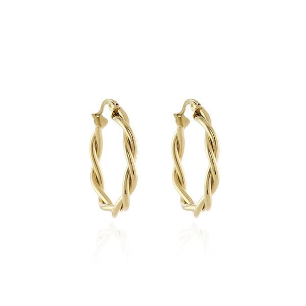 Cachet Olena hoop earrings gold-plated 3cm, imported from the UK