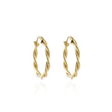 Cachet Olena hoop earrings gold-plated 3cm, imported from the UK