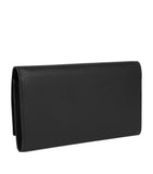 Smythson leather travel wallet with press-stud fastening (British brand)