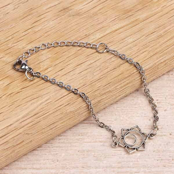 Myga sacral chakra bracelet adjustable stainless steel, UK version
