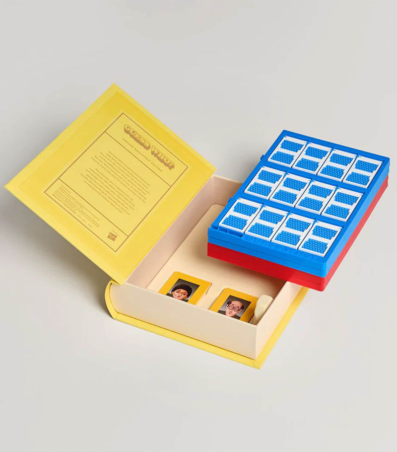 Guess Who Vintage Bookshelf Edition board game, UK version