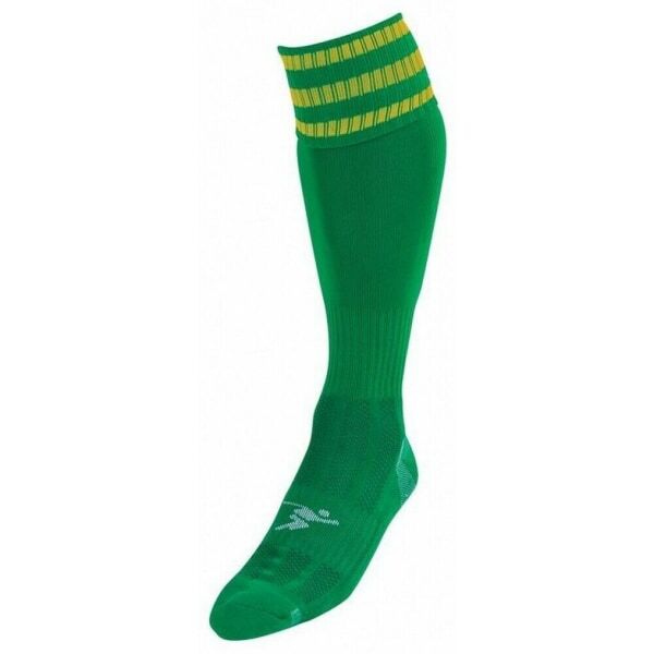 Precision Kids Pro Football Socks (3-6) GOODS Superdrug Green/Gold  