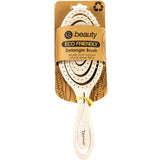 Straw detangling hairbrush with flexible head and soft bristles (British brand)