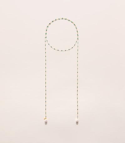 Harrods Hermina Athens Beaded Pearl Rosario Necklace 120cm- Buy online at McGrocer