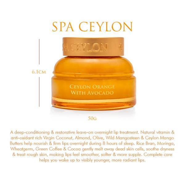 SPA CEYLON lip sleeping masque orange and avocado 50g - British product