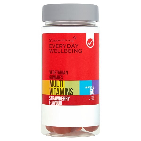 Superdrug Chewable Strawberry Vegetarian Multivitamins 60s