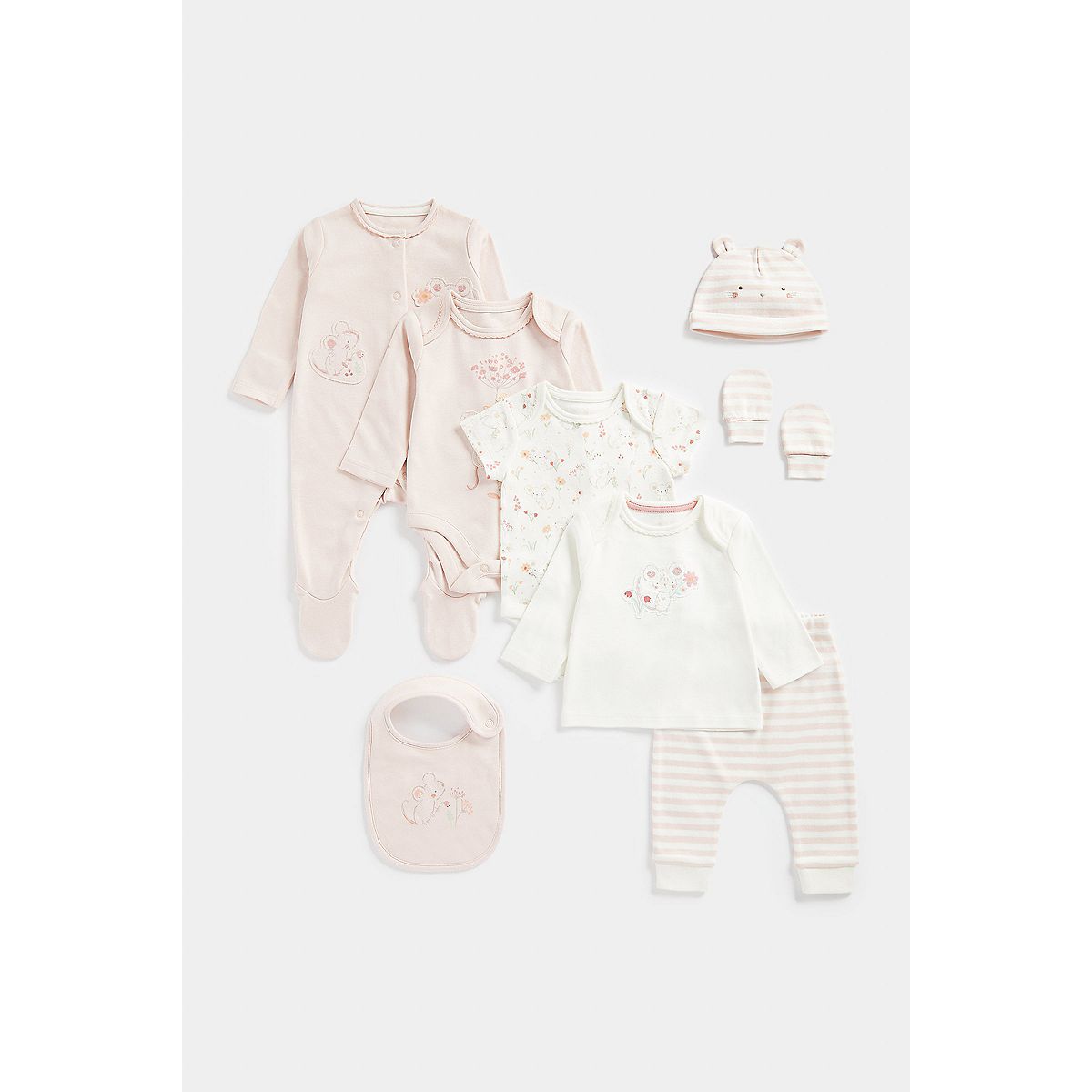 Mothercare My First Pink Mouse 8-Piece Set GOODS Boots   