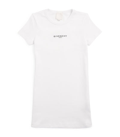 Givenchy Kids Stretch-Cotton Logo Short-Sleeve Dress (4-12+ Years)