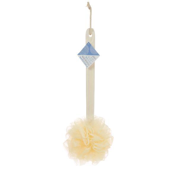 Bathtopia bamboo loofah scrubber body brush cream, UK version