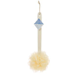 Bathtopia bamboo loofah scrubber body brush cream, UK version