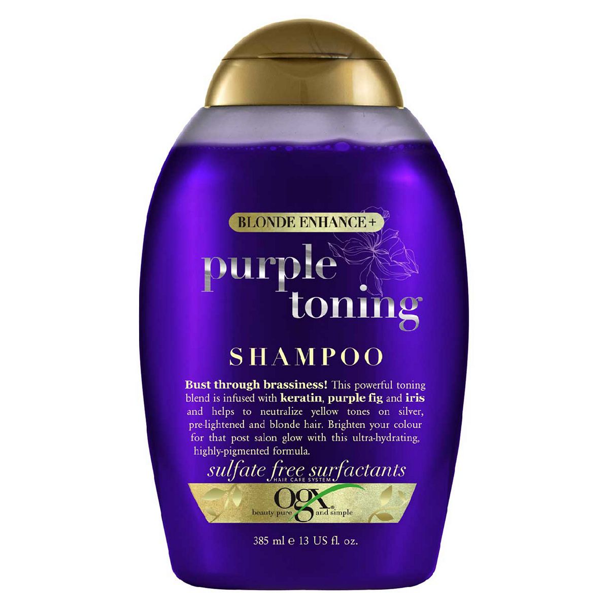 OGX Blonde Enhance+ Purple Toning Shampoo 385ml GOODS Boots   