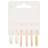 Superdrug Multi-coloured 6 Pack  Hoop & Stud Mix GOODS Superdrug   