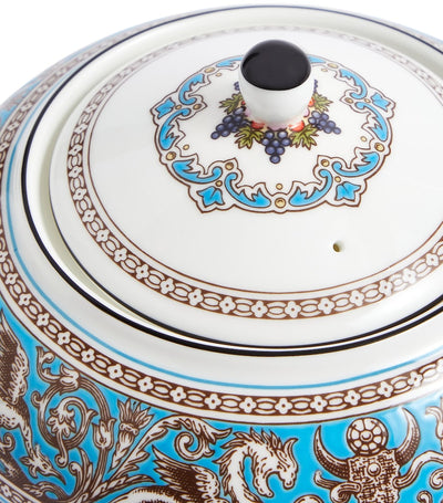 إبريق شاي Wedgwood Florentine Turquoise Bone China 800 مل من Harrods - اشترِ عبر الإنترنت على McGrocer