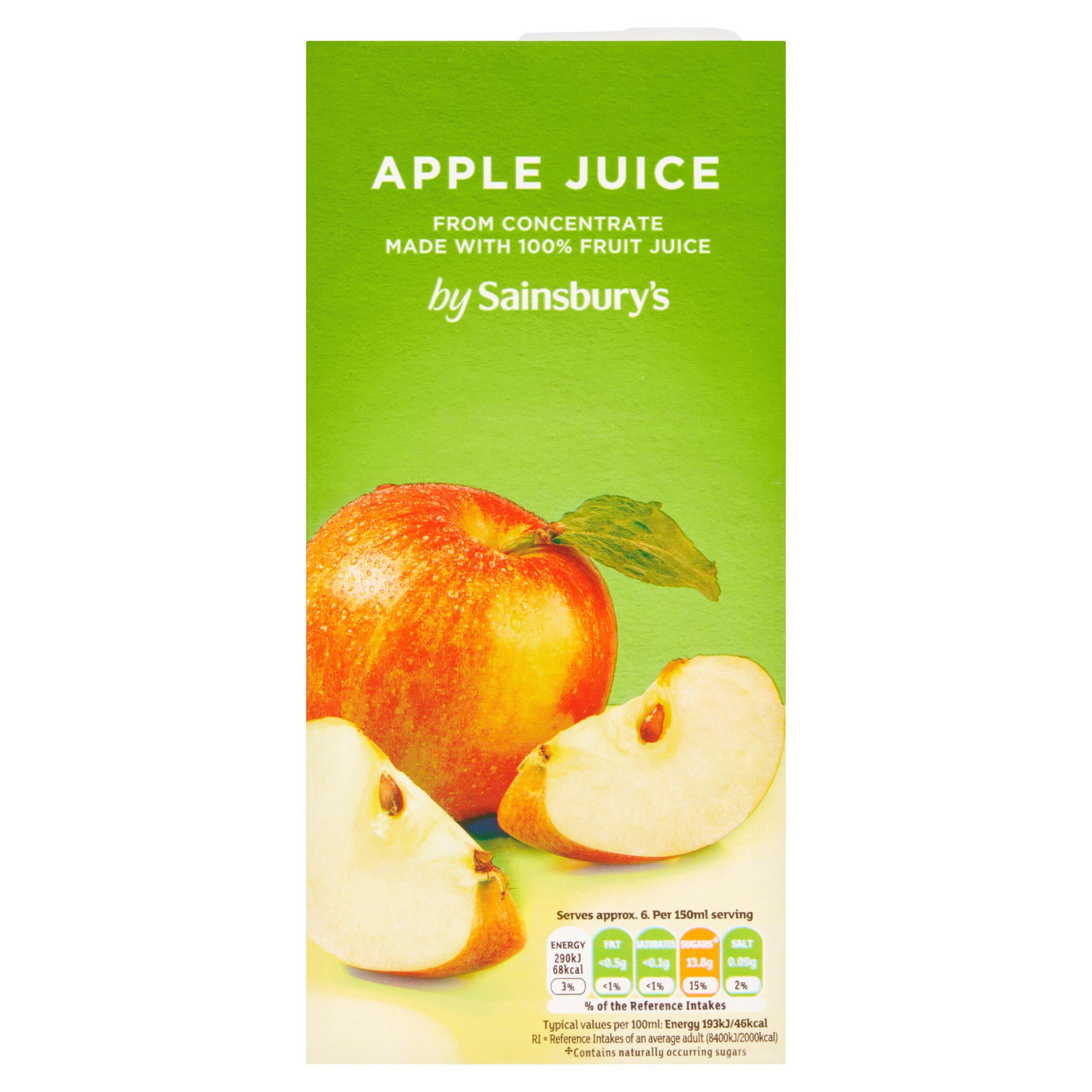 Sainsbury's Pure Apple Juice 1L All chilled juice Sainsburys   