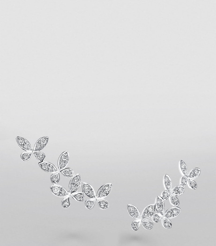Graff butterfly earrings with diamonds, imported from the UK