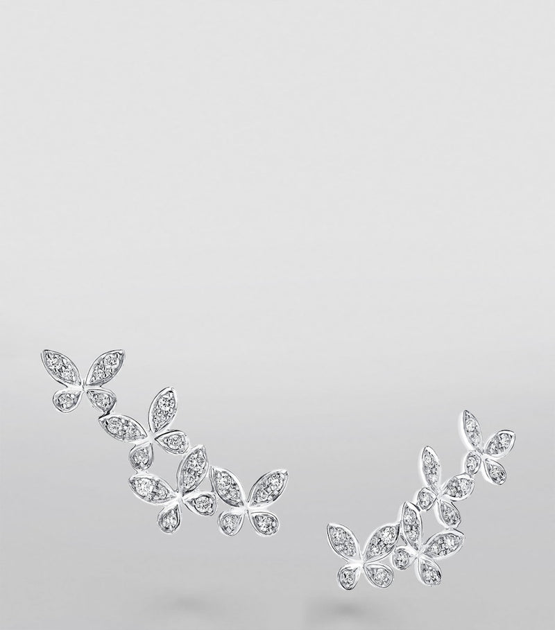 Graff butterfly earrings with diamonds, imported from the UK