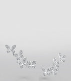 Graff butterfly earrings with diamonds, imported from the UK