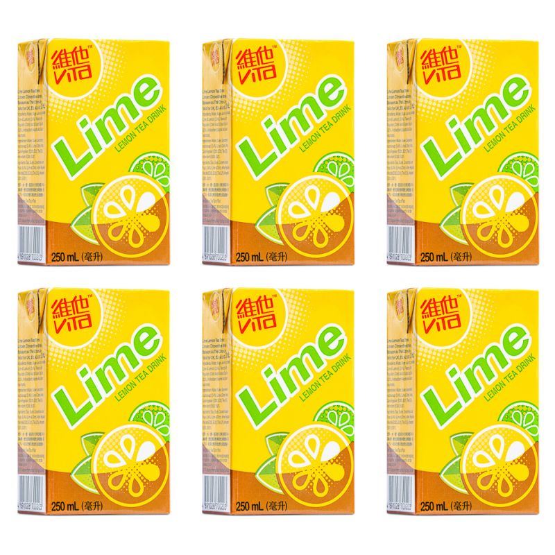 Vita lime lemon tea drink 6 pack, imported from the UK