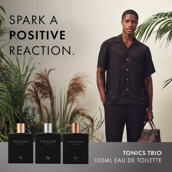 Ted Baker Tonics collection men's EDT trio (British brand)