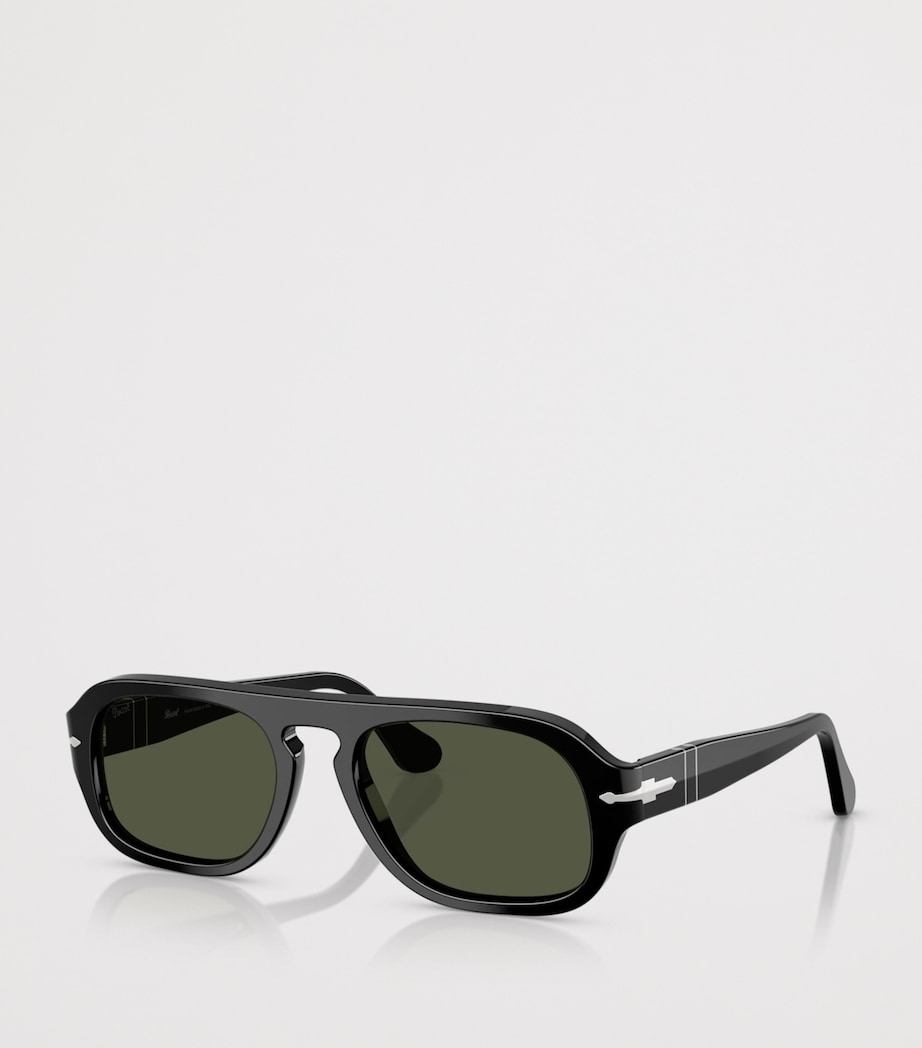 Persol Square Pilot Sonnenbrille mit Acetatrahmen, UK-Version