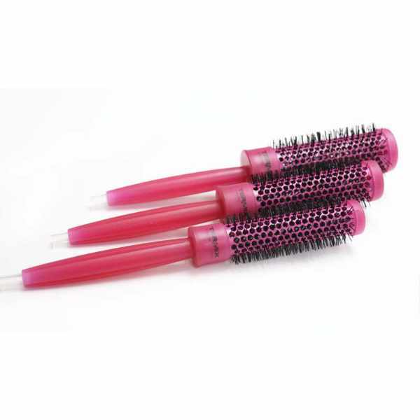 Termix hair brush set pink ceramic 23-32mm - British product