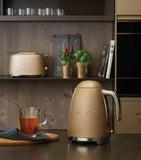 Smeg kettle Matte Champagne 1.7L (British brand)