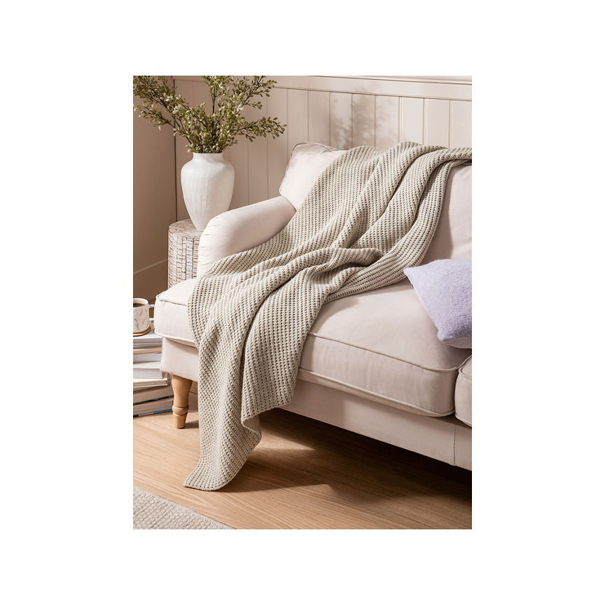 At Home with Stacey Solomon Plain Textured Throw GOODS ASDA   