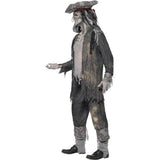 Smiffys Ghost Ship Ghoul costume grey coat trousers hat - British product
