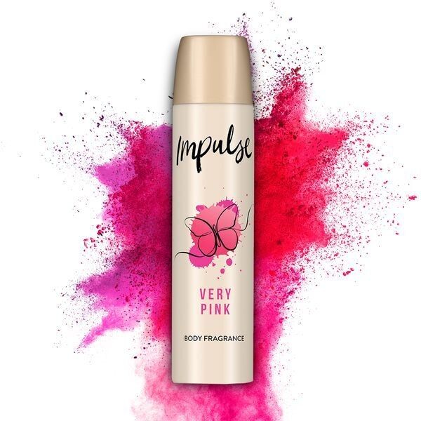 Impulse Body Spray Deodorant Very Pink 75ml