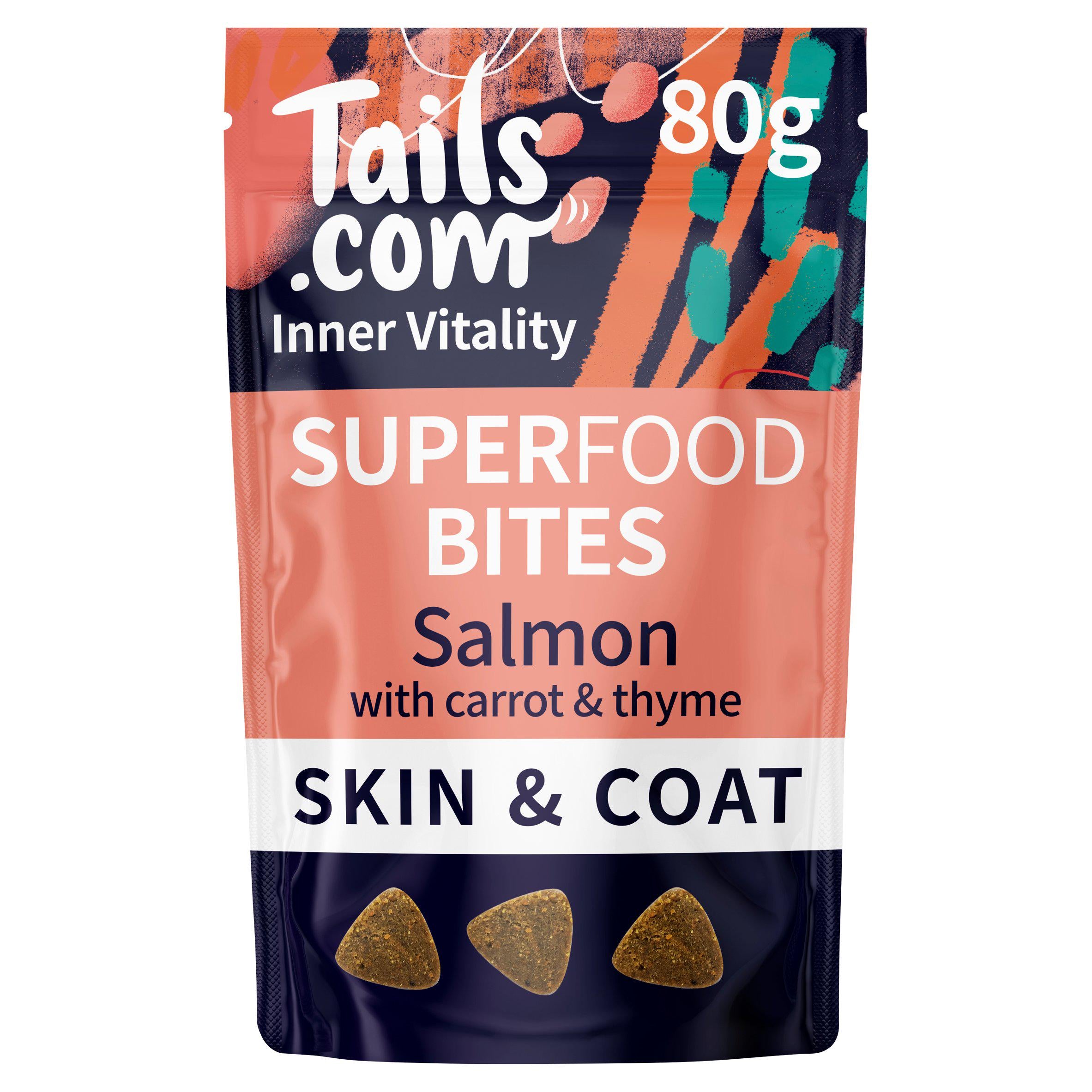 tails.com Inner Vitality Superfood Bites Salmon with Carrot & Thyme 80g GOODS Sainsburys   