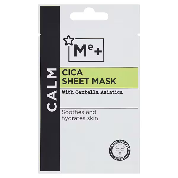 Me+ Cica Sheet Mask Centella Asiatica formula imported from the UK