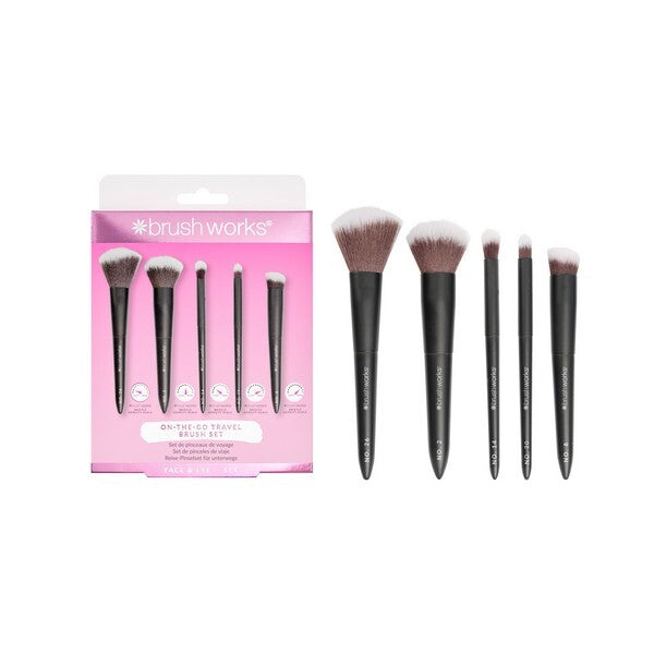 Brushworks 5-piece travel makeup brush set, UK version