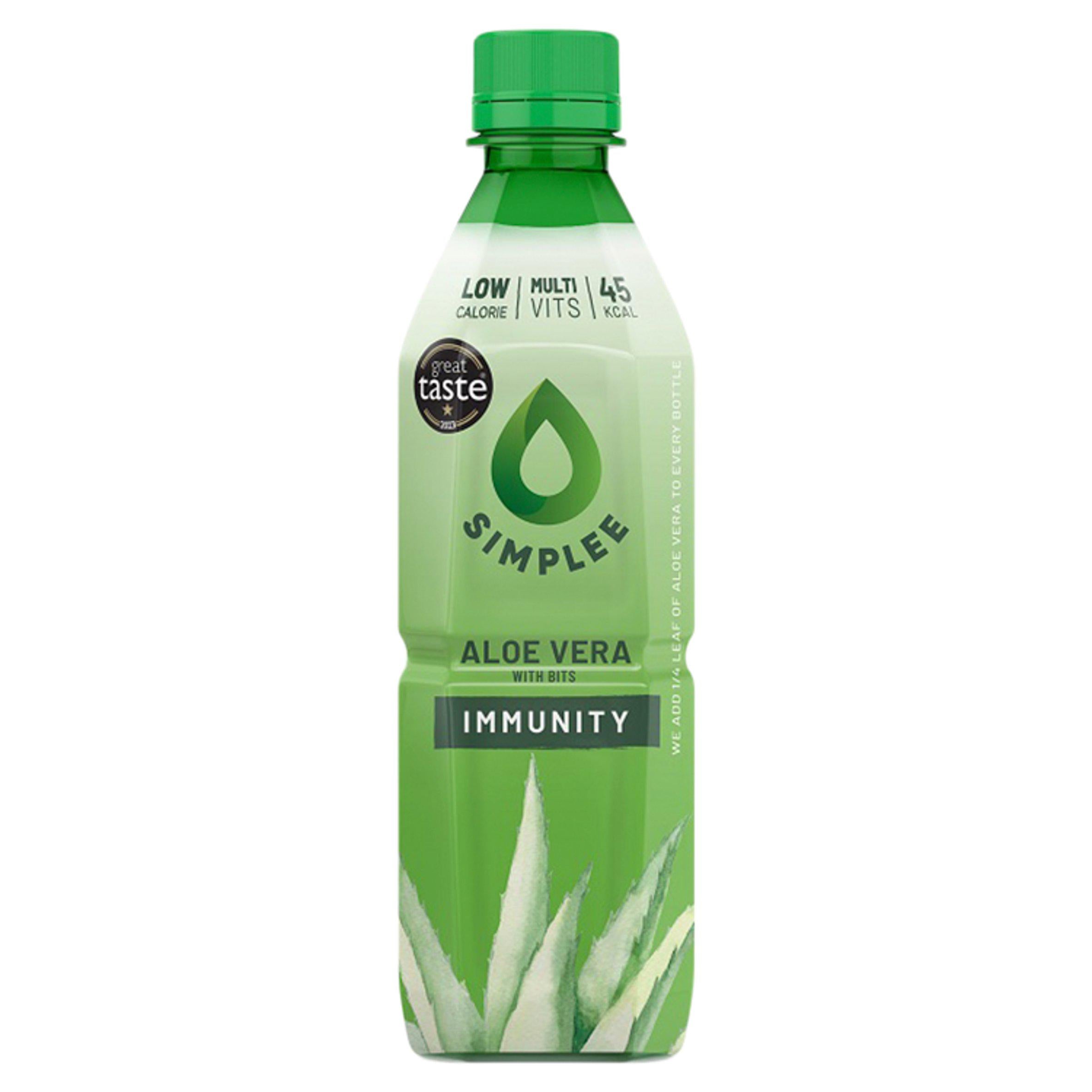 Simplee Aloe Vera with Bits Immunity 500ml GOODS Sainsburys   