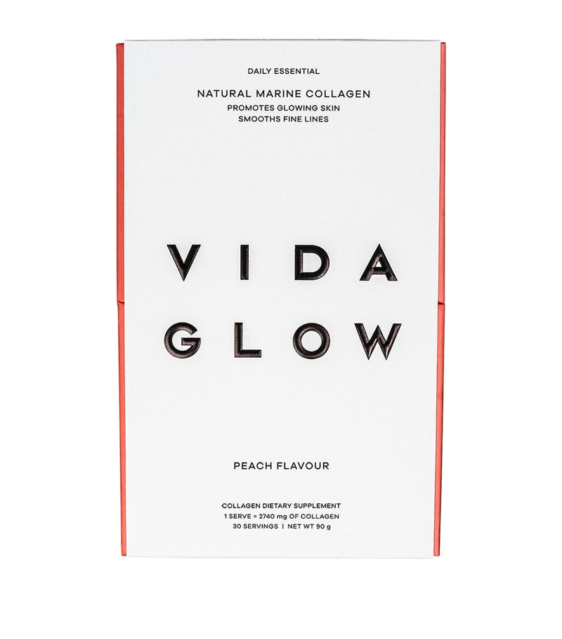 Vida Glow marine collagen peach sachets 30x3g (British brand)