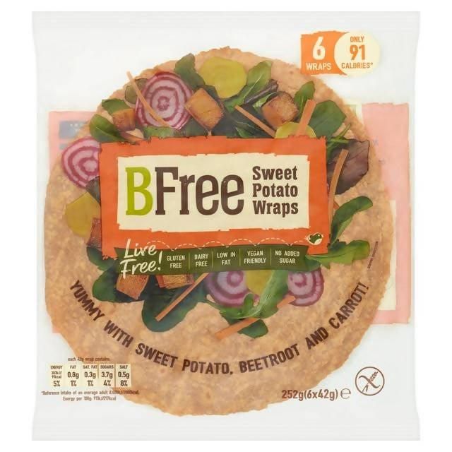 BFree Sweet Potato Wraps x6