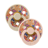 Bibs Liberty June Blossom pacifier 2-pack Size 1, imported from the UK