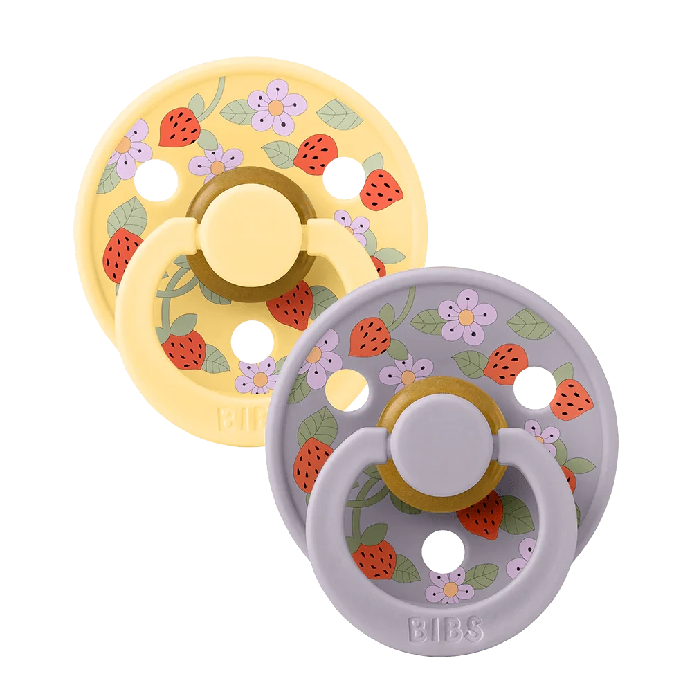 Bibs x Liberty Strawberries & Cream latex pacifier size 2 (British brand)