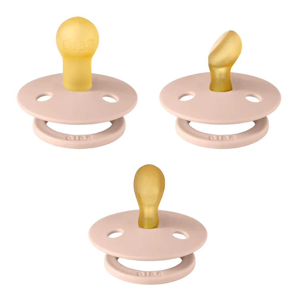 BIBS Try-It Collection pacifiers size 1 blush 3 pack, UK version