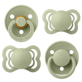 BIBS Try-It pacifier set in Sage Size 1, imported from the UK