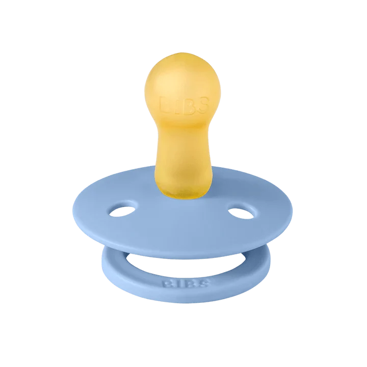 BIBS pacifiers sky blue baby blue size 1, imported from the UK