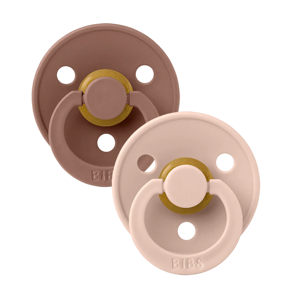 BIBS pacifiers 2 pack blush woodchuck size 2, UK version