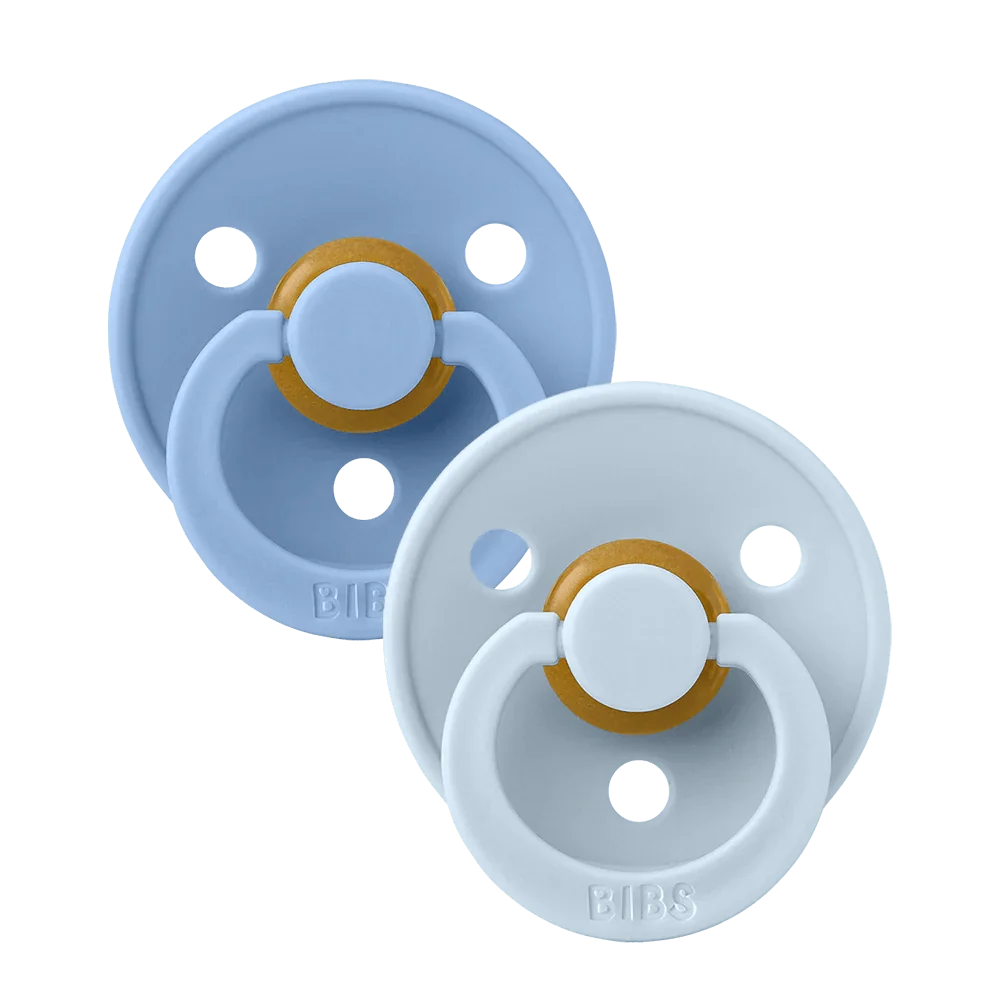 BIBS pacifiers 2 pack sky blue baby blue - British product