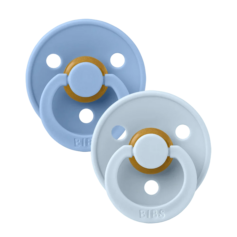 BIBS pacifiers 2 pack sky blue baby blue - British product