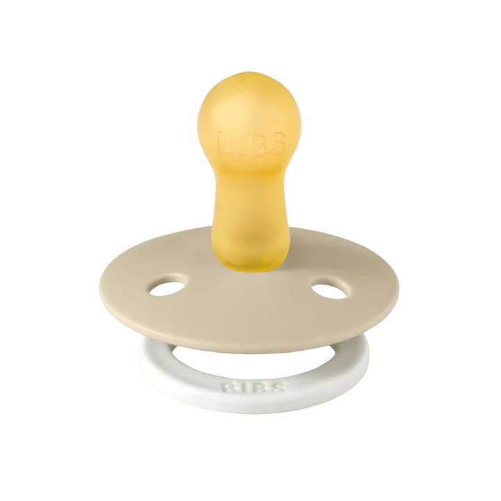 BIBS Glow pacifiers 2 pack Size 1 Vanilla Dark Oak, UK version