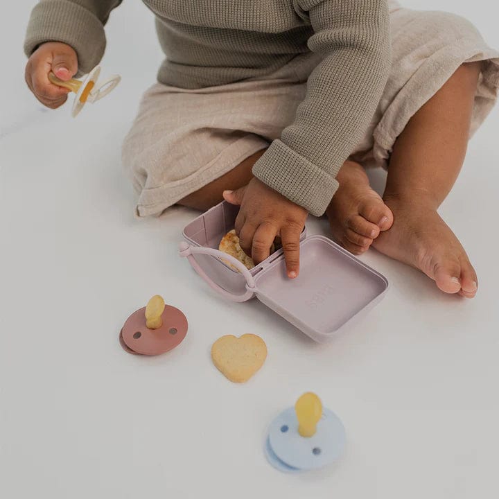 BIBS pacifier storage box in vanilla (British brand)